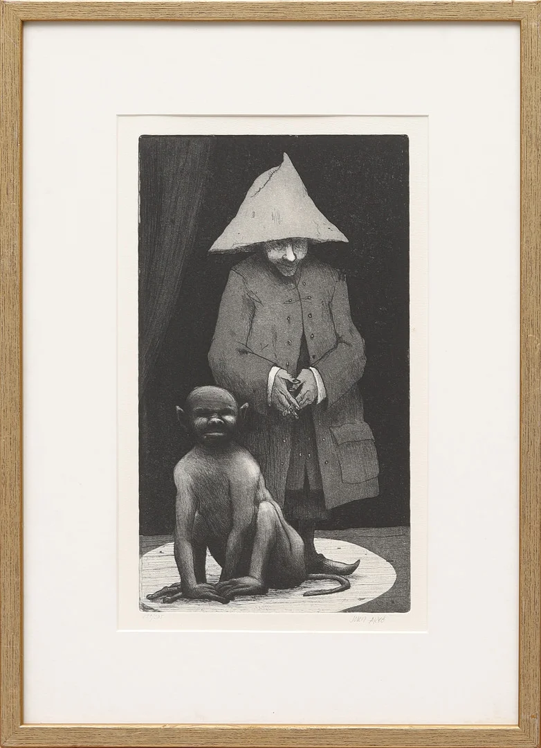 JORDI ARKÖ (FÖDD 1951). ETSNING, signerad och numrerad 139/275. — Engravings & Prints — Crafoord Auktioner Malmö