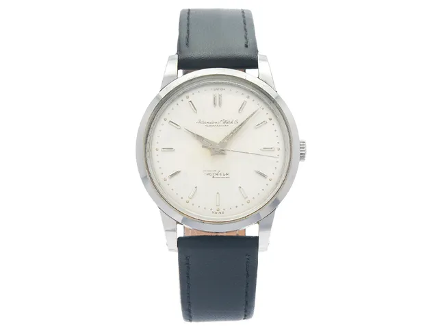 INTERNATIONAL WATCH Co. Schaffhausen, Ingenieur, "First Generation", Cal 852, Serie nr. 1375241, Ref nr. 666 A, Boett nr. 1397800, herrur, 36,5 mm, stål (Staybrite), automatisk, plexiglas, innerboett, läderband, ca 1956.