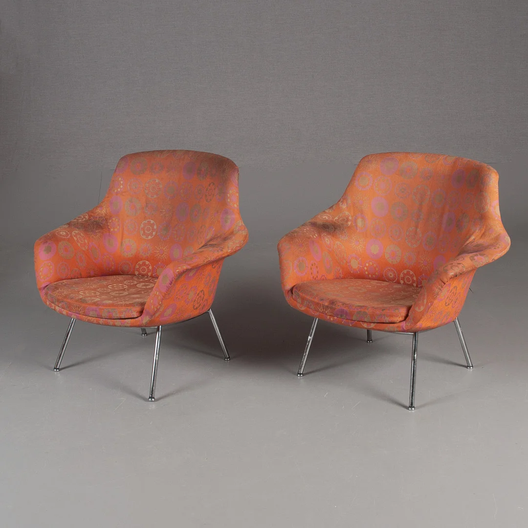 OLLI MANNERMAA. FÅTÖLJER, ETT PAR. "Vista" Martela 70-tal. — Armchairs & Chairs — Laholms Auktionskammare