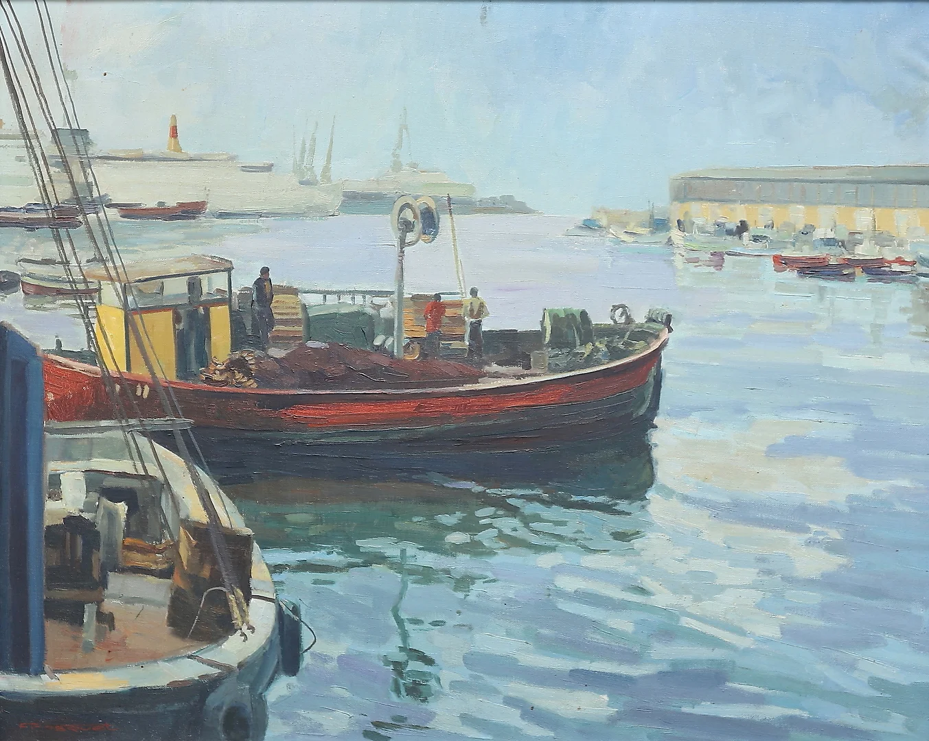 GUILLEM FRESQUET BARDINA. "Puerto". — Paintings — Balclis