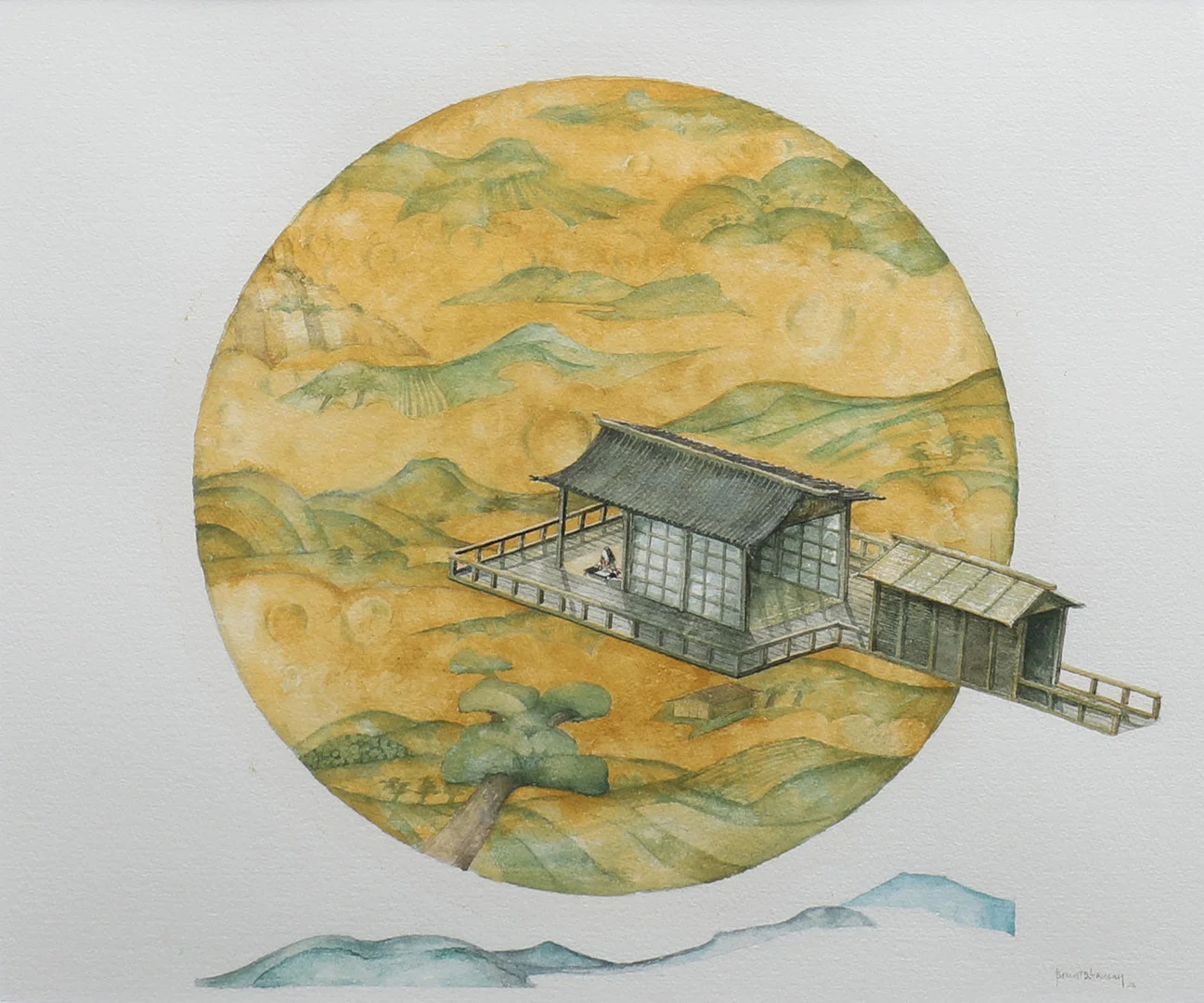 BENGT BÖCKMAN. "BRO VID FULLMÅNE". — Paintings — Crafoord Auktioner Lund