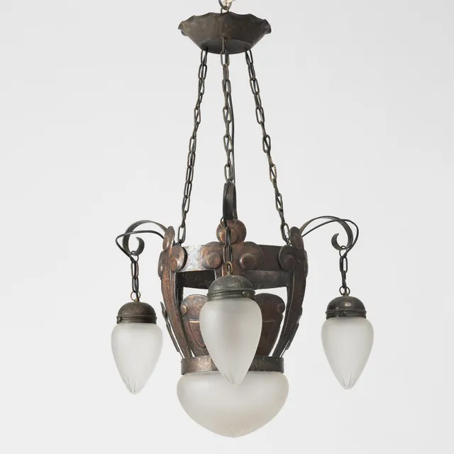 Taklampa, jugend, tidigt 1900-tal.