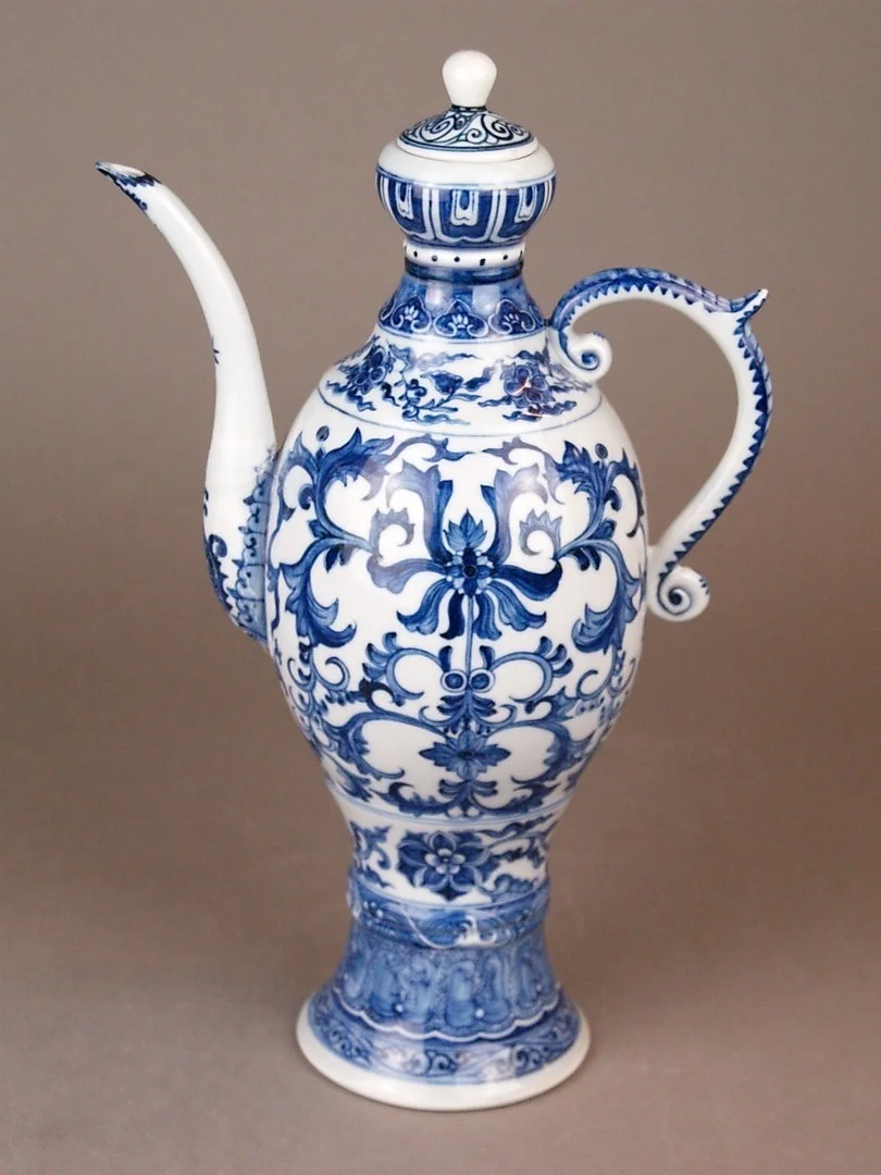 KANNE CHINA, Porzellan, unterglasurblaue Malerei. — Asiatica — Auktionshaus Blank