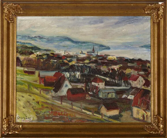 Holbø, Kristen — Utsikt over Lillehammer, 1925