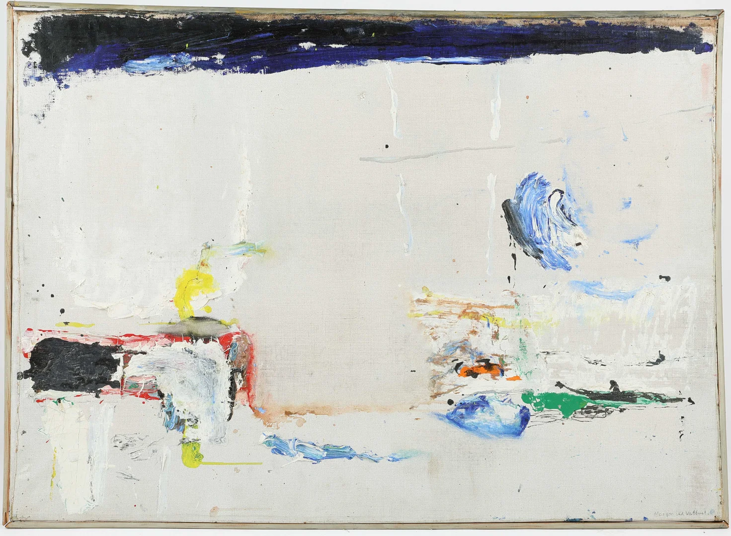 LENNART HALL. "Morgon vid vattnet", olja på duk. — Paintings — Stockholms Auktionsverk Helsingborg