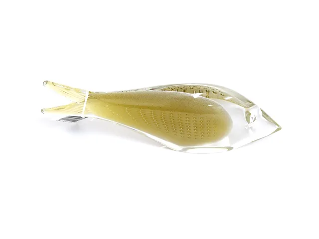 Skulptur Fisk 21cm lång, glas