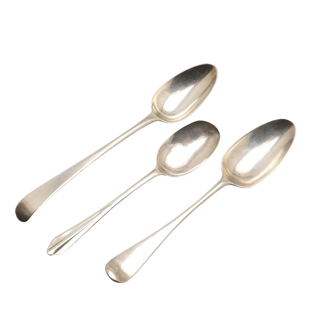 THREE MID-STRUCK SILVER SPOONS. — Silver — Lawrences Auctioneers