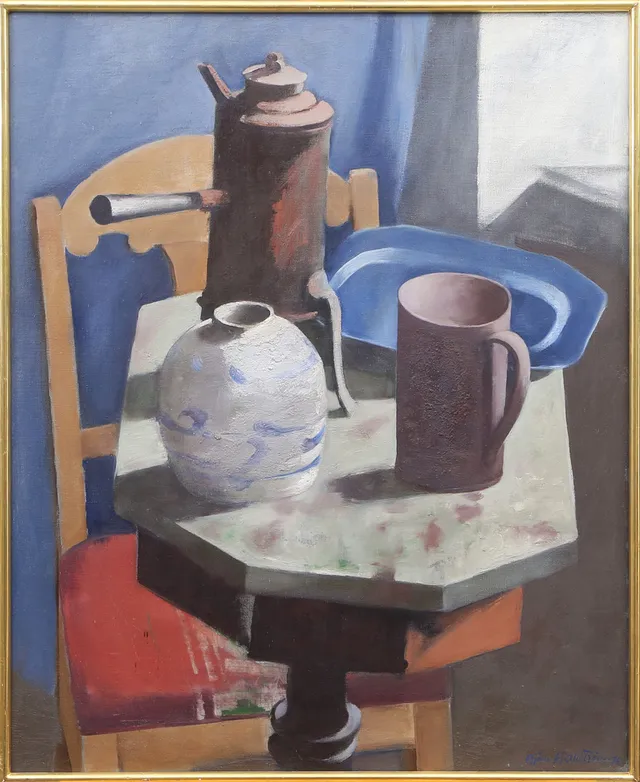 BJÖRN HALLSTRÖM. OLJA, på duk, signerad.