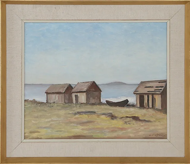 LAGE CARLSON. OLJA på duk, signerad, 1900-tal.