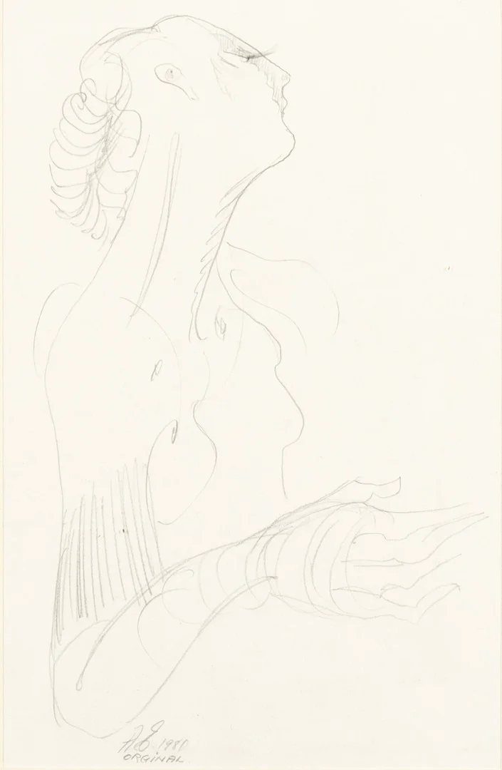 ANNA-STINA EHRENFELDT. teckning, mongramsignerad. — Drawings — Karljohan Auktioner