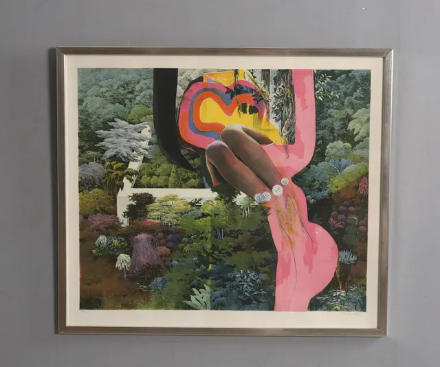 CO HULTÉN (1916-2015), färglitografi, "Berättelse från andra landskap", 70/90, signerad.