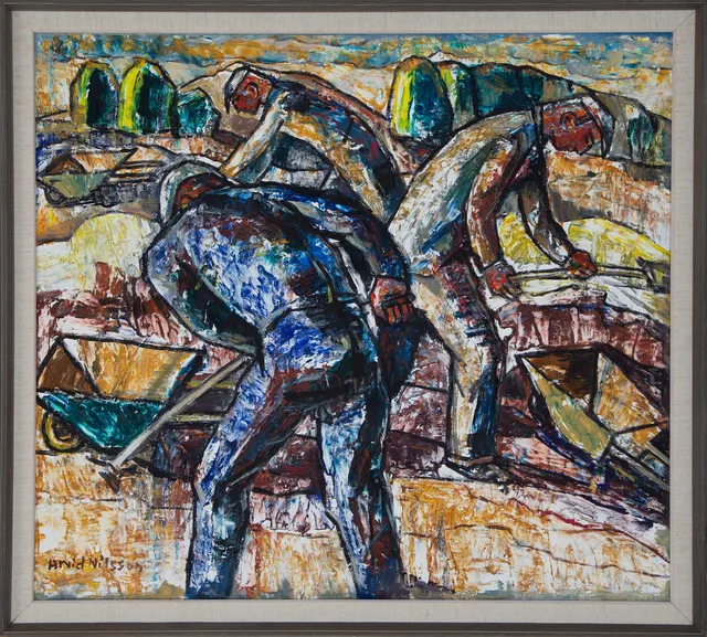ARVID NILSSON. OLJA på duk, signerad, 1900-tal.