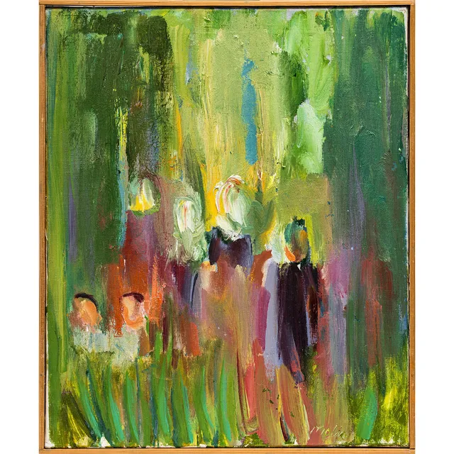 BRITA MOLIN (1919-2008), olja på duk, signerad.