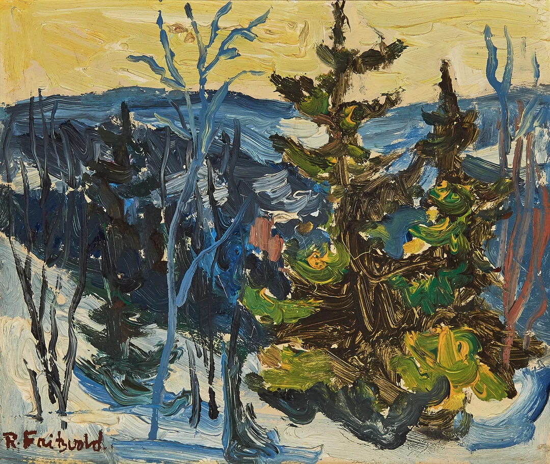 Fritzvold, Reidar — "Sørkedalen" 1959 — Kunst/Maleri — Blomqvist