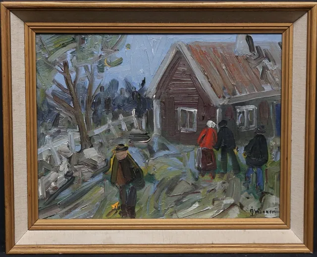 ÅKE WIKSTRÖM. Olja på duk, signerad.