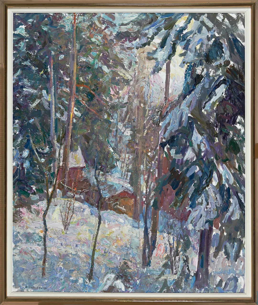 Dietrichson, Gunnar — I skogen — Kunst/Maleri — Blomqvist