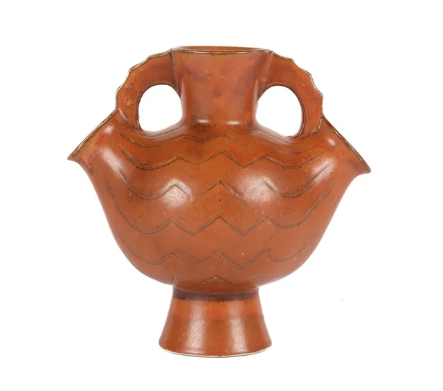 Jens Jacob Bregnø for Saxbo. Stoneware vase, 1920s/30s