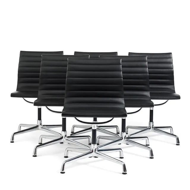 Charles & Ray Eames, stolar, sex stycken, modell "EA101", Vitra, 2018.