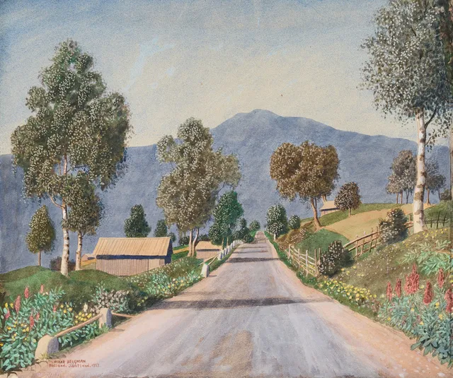 OSKAR BERGMAN. Motiv från Hålland, Jämtland.