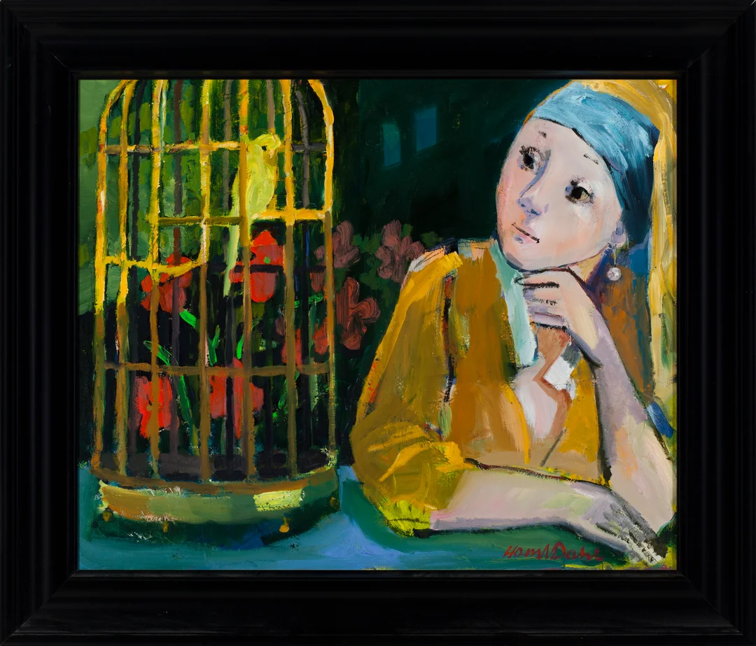 Dahl, Hans Normann — "Gullbur" — Kunst/Maleri — Blomqvist