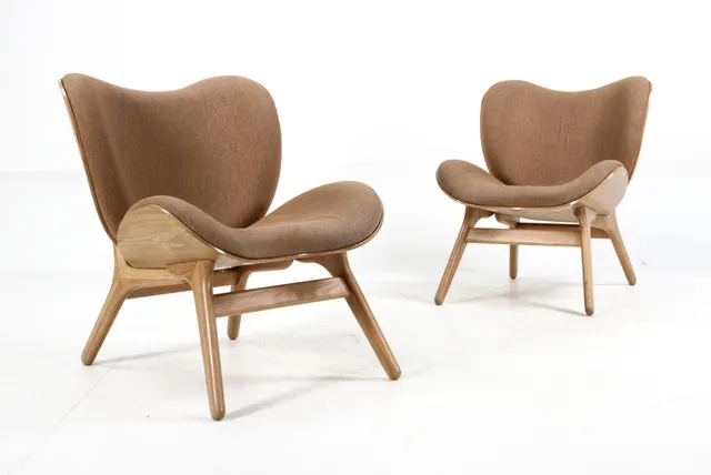 Anders Klem for Umage. Pair of armchairs model A Conversation Piece Low, oak (2)