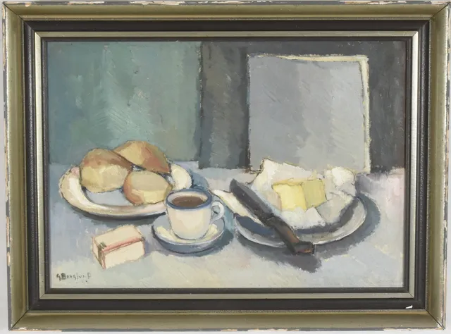 GUNNAR BERGLUND. Olja på duk.