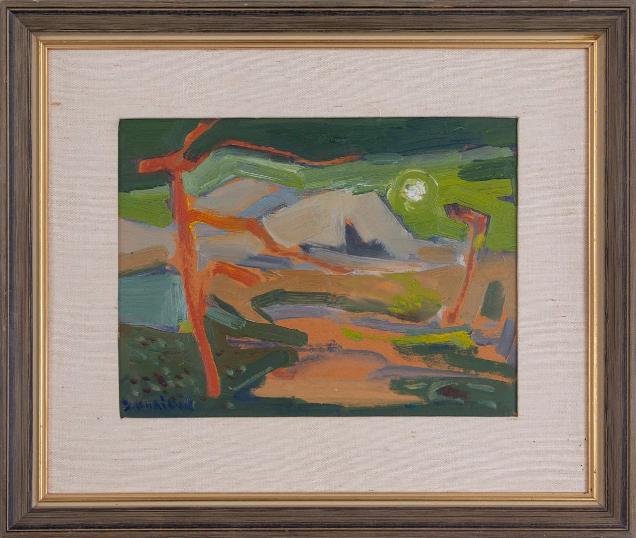 PER OLOF ZACHRISSON. OLJA på pappannå "Tundra" 1963. — Paintings — Kalmar Auktionsverk