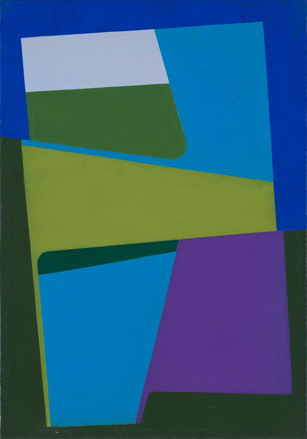 Geertsen, Ib — "Grønt, violet" 1960 — Kunst/Maleri — Blomqvist