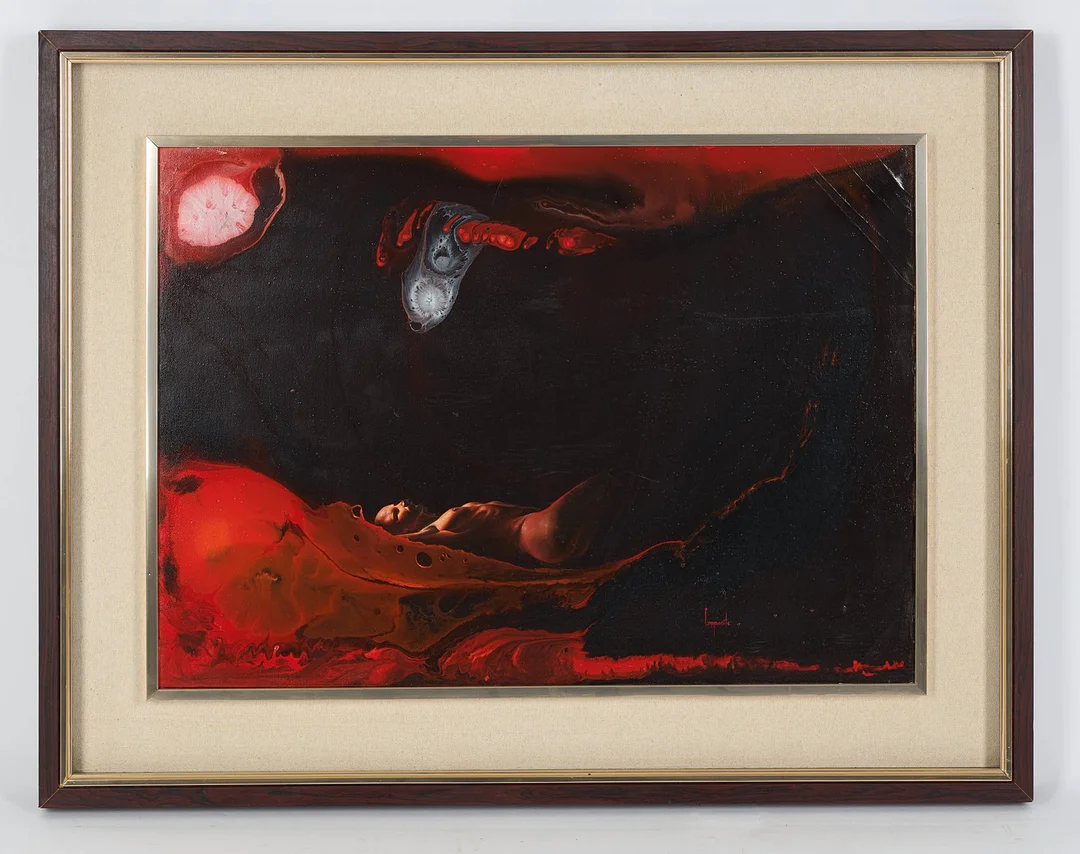 DARIO CAMPANILE (1948). Dröm, signerad, olja på duk. — Paintings — Stockholms Auktionsverk Helsinki