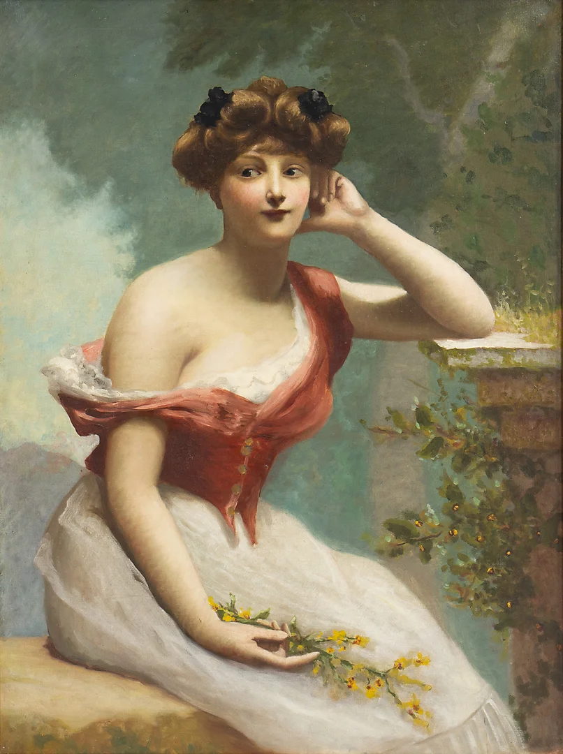 FRENCH SCHOOL, EARLY 20TH CENTURY. A girl. — Paintings — Balclis