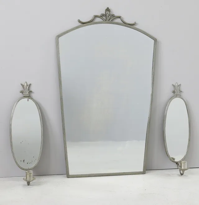 SPEGEL och LAMPETTER, 3 delar, svenskt tenn, Swedish Grace, 1930-tal.