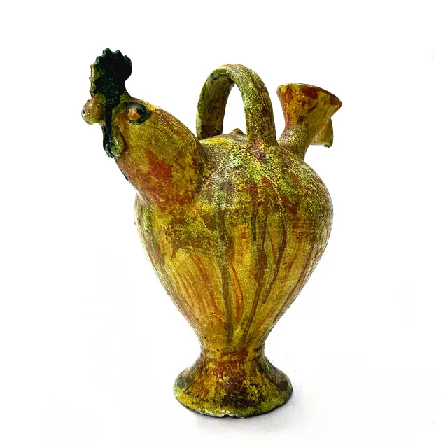 MATIAS PALAU FERRÉ. "BOTIJO-GALLO" CERÁMICA PINTADA.