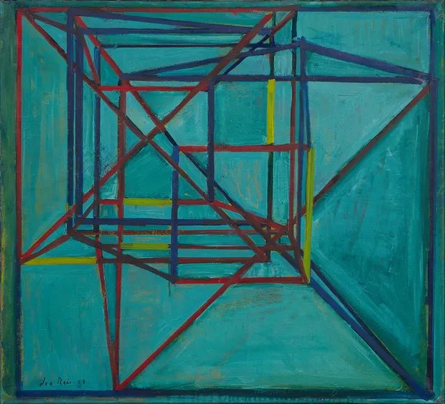 LEO REIS (1926-2001). Abstrakt komposition.