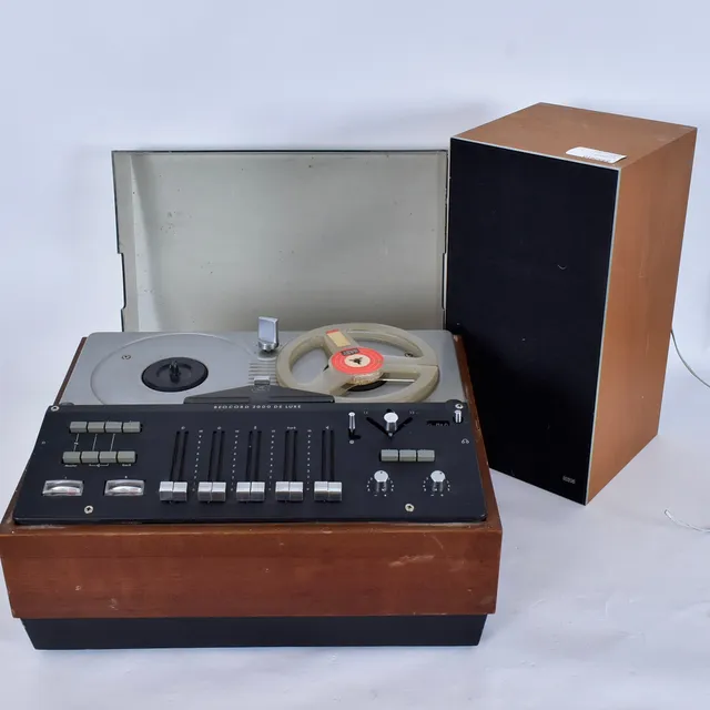 RULLBANDSPELARE, BEOCORD 2000 De LUXE, Bang & Olufsen. Medföljer högtalare Beovox 2702, Bang & Olufsen.