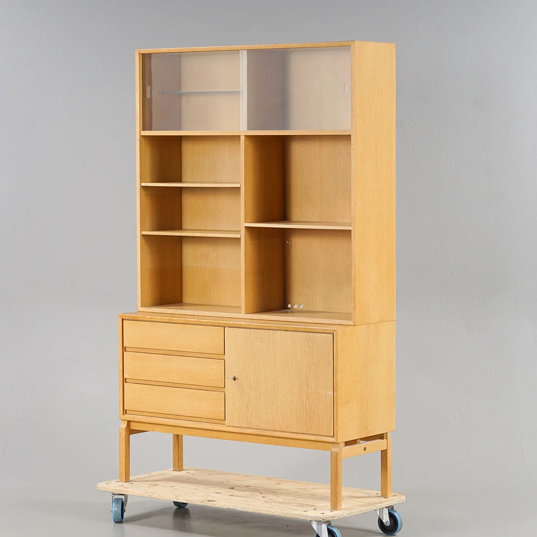 MARIAN GRABINSKI. Bokhylla "MTP-Serien" Ek, Ikea, 1960-tal. — Cupboards, Cabinets & Shelves — Karlstad Hammarö Auktionsverk