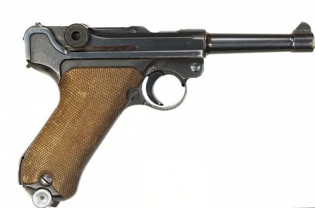 PISTOL, fabrikat Mauser Obendorf, modell P08, kaliber 9x19, tillv.nr 5457.