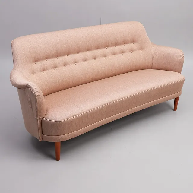 CARL MALMSTEN. Soffa, "Samsas", AB OH Sjögren. Brickmärkt.