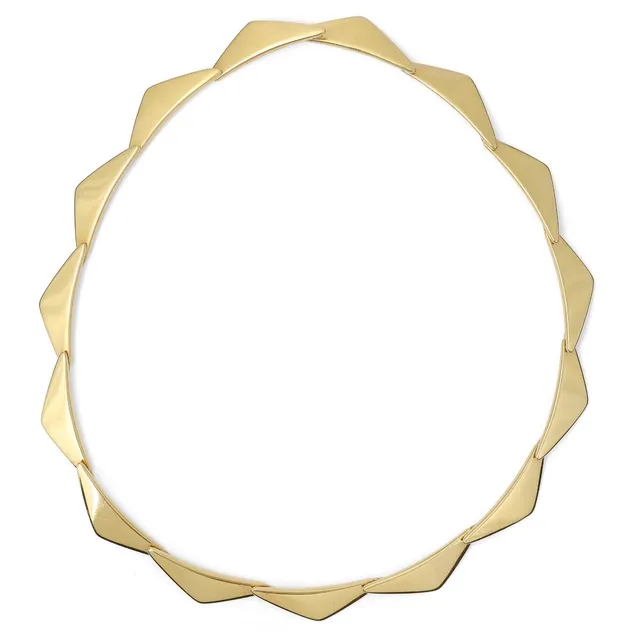 A “Peak” necklace of 18k gold. Weight app. 68 g. L. 43 cm. Georg Jensen after 1495.