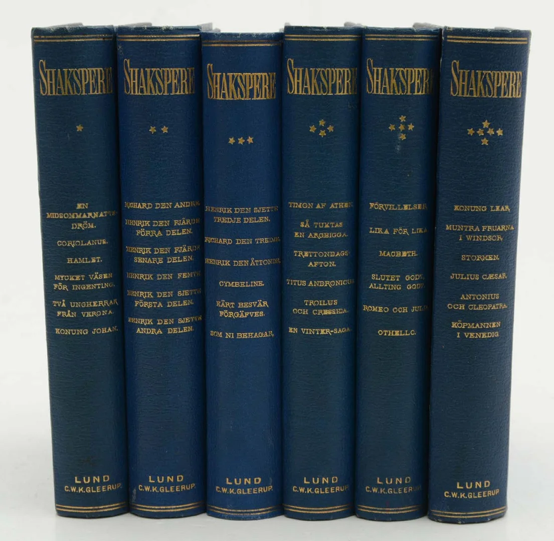 Shaksperes dramatiska arbeten. Shakespeare, William. — Books — Connoisseur Bokauktioner