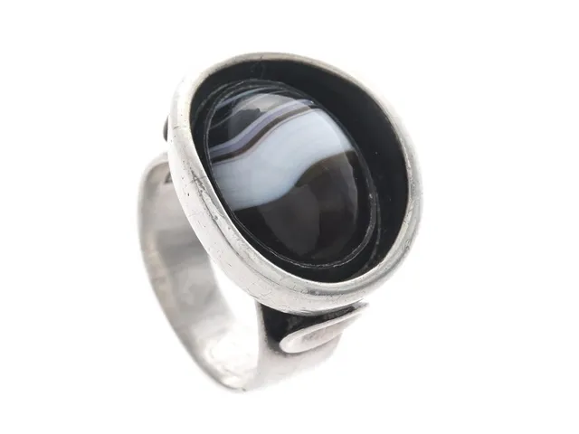 CLAES GIERTTA, ring, silver, bandagat, stl 15,5 mm. (d)