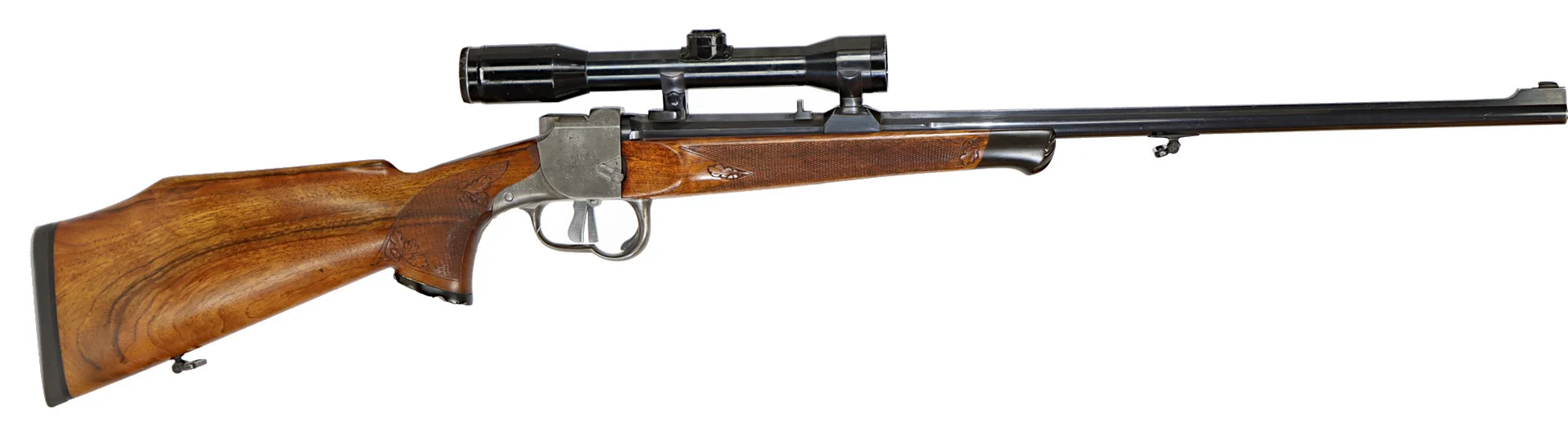 KULGEVÄR, Enkelskott, fabrikat H Shering, modell Heeren Büchse, kaliber 7x65R, tillv.nr 3118.73, se-nr begagnad. — Rifles — Walter Borg