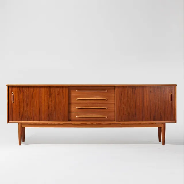 NILS JONSSON. Sideboard, "Cortina", Hugo Troeds Industrier, Bjärnum, 1960s.