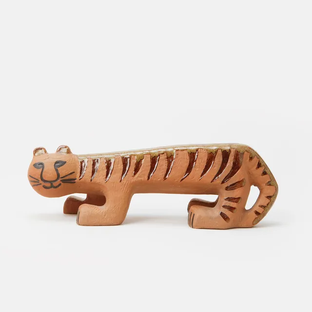 LISA LARSON. Figur "Tiger", stengods, Gustavsberg.