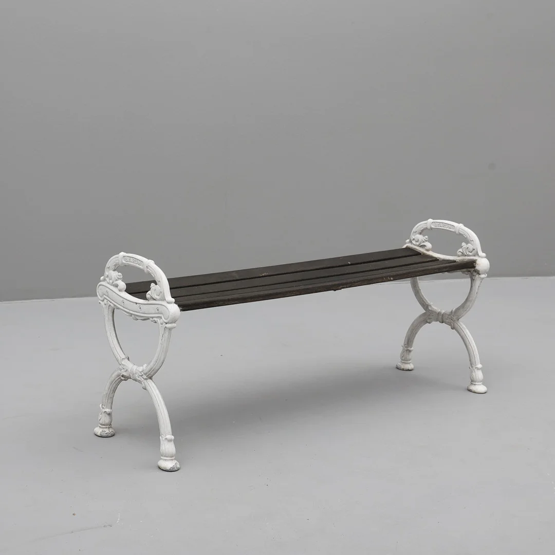 TRÄDGÅRDSBÄNK, aluminium, Byarum. — Garden — Södermanlands Auktionsverk