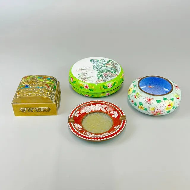 CLOISONNÉ & CANTON ITEMS.