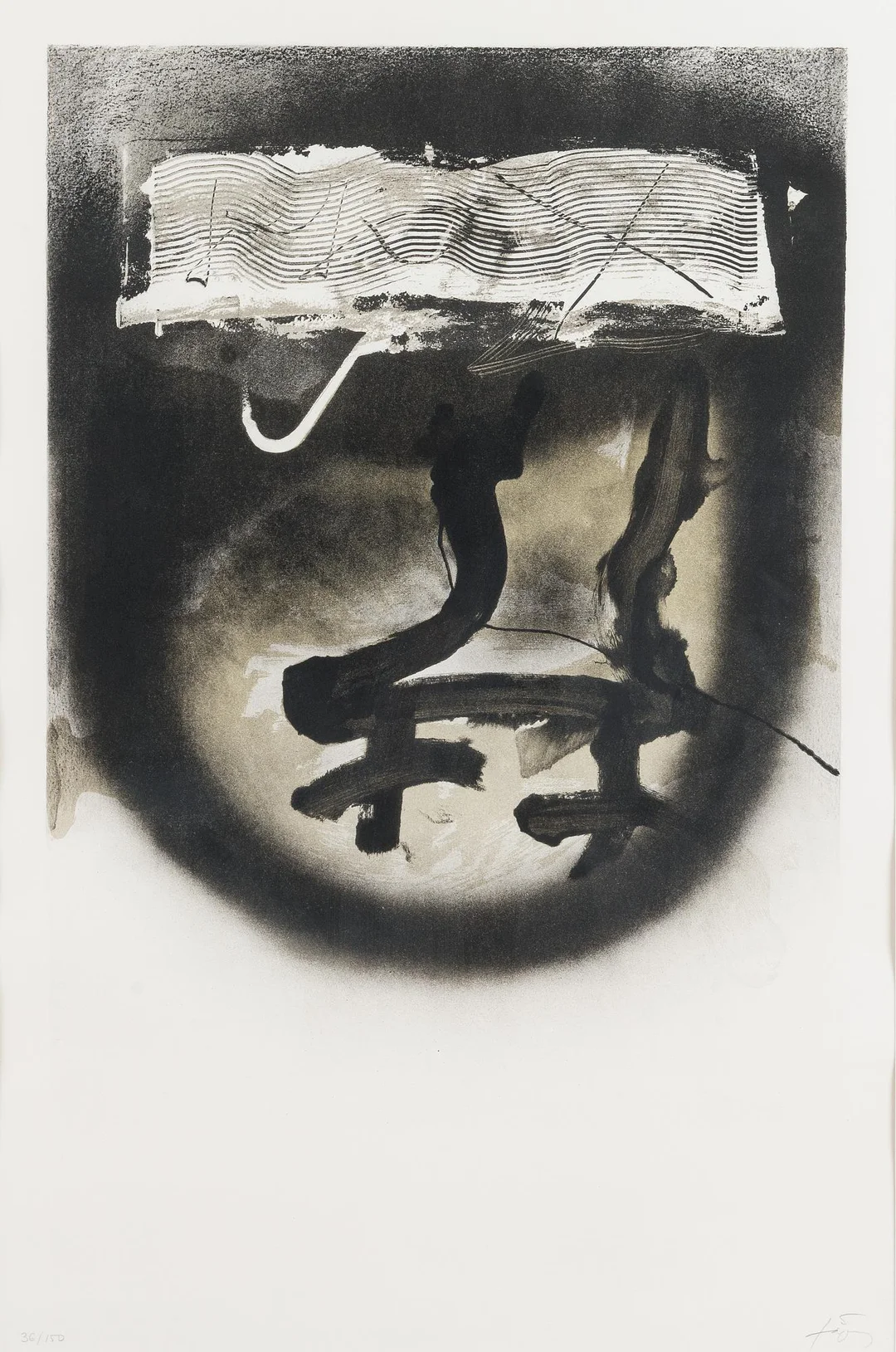 Antoni Tàpies, "Affiche avant lettre 217, FIAC". — Konst/Grafik — Bukowskis