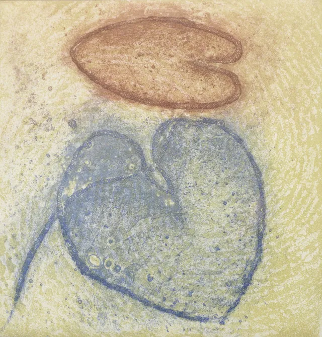 MARIANA MANNER. färglitografi, näckrosblad, 1994, 56/150.