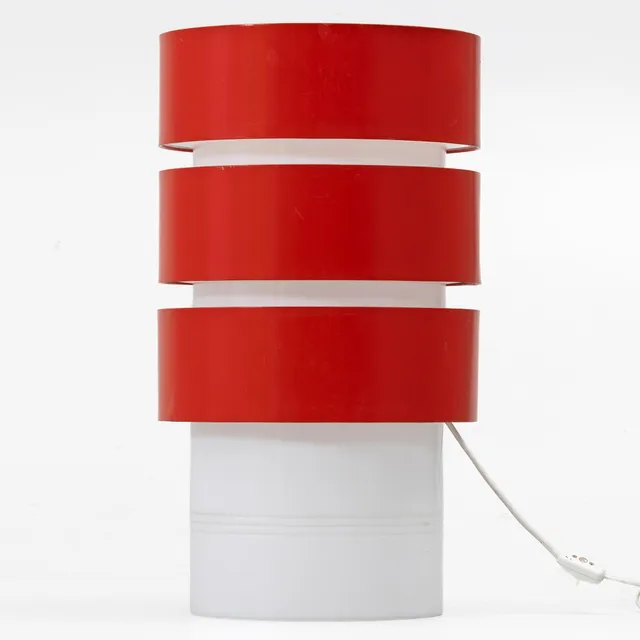Uno & Östen Kristiansson, bords- eller golvlampa, "Cylindus Skulptura", Luxus, Vittsjö.