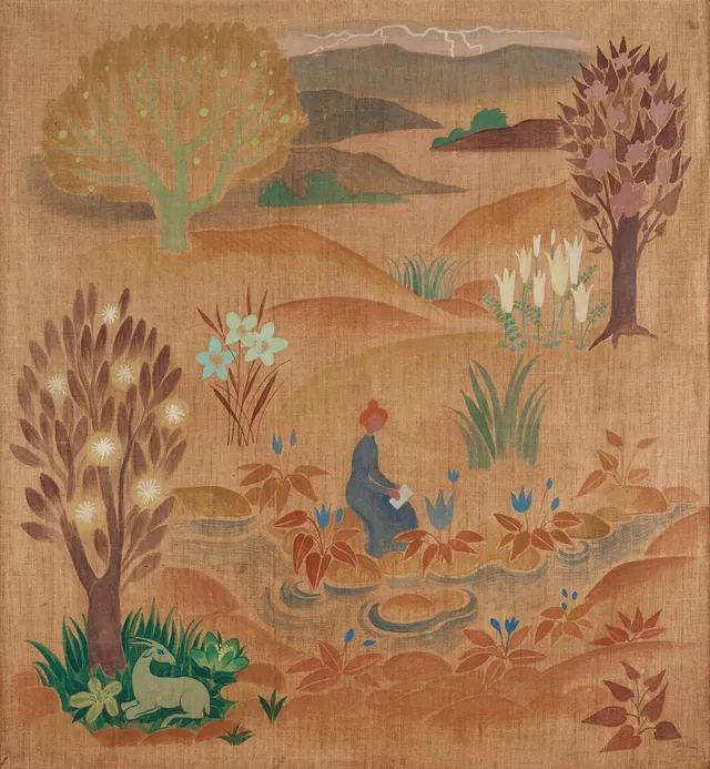 Tove Jansson, Läsande kvinna vid ån.