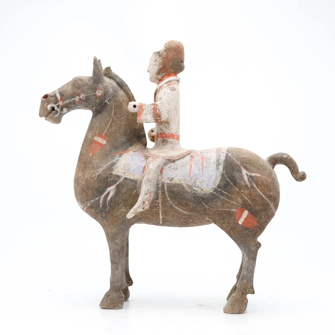 CHINESE SCHOOL, PROBABLY HAN. Horse rider. — Oriental — Balclis